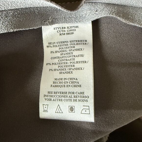 Kut From The Kloth Faux Suede Jaycee Draped Moto Jacket Grey Long Sleeve XL - Picture 4 of 5